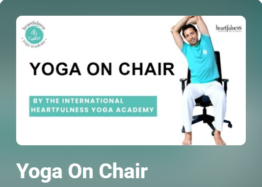 Yoga on chair